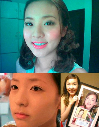 韓国の女性4人組グループ「2NE1」（トゥエニィワン）のメンバー、パク･サンダラ（ダラ）の「過去の写真」が公開され、注目を集めている。写真＝オンラインコミュニティ