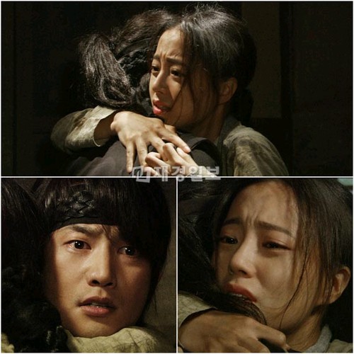 韓国KBSの水木ドラマ「姫の男」第14話の予告編で、古びたチマチョゴリに乱れた髪で悲しそうな表情のセリョン（ムン・チェウォン）がスンユ（パク・シフ）を抱きしめる姿と、それに対し驚きを隠せない表情のスンユの姿が描かれ、視聴者の間で話題となっている。