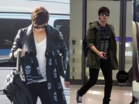 韓流ブームの主人公、東方神起のユノ・ユンホが両極端のファッショナブルなスタイルを空港で披露して話題になっている。