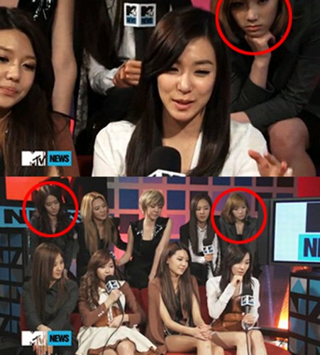 韓国人気ガールズグループ「少女時代」のメンバー、ユナとテヨンのインタビュー時の態度が論議を呼んだ。