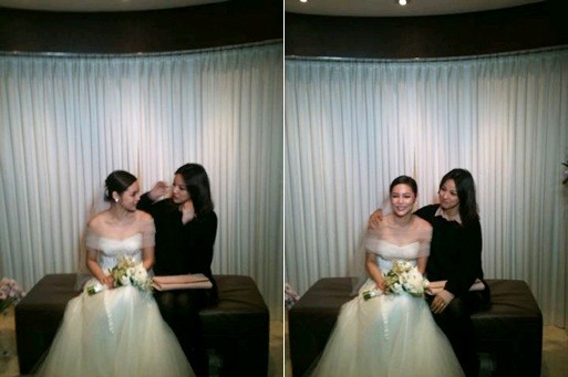歌手イ・ヒョリが、同い年の親友、女優パク・シヨンの結婚式に出席した。