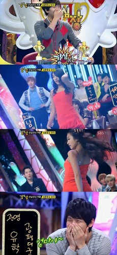 ガールズグループSISTAR（シスター）のボラが17日に放送された韓国SBSバラエティー番組『強心臓』でセクシーダンスを披露し話題となった。写真=SBS放送キャプチャー