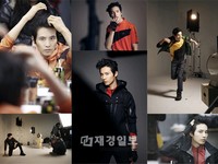 韓国代表イケメン俳優、ウォンビンのグラビア撮影現場での写真が公開された。