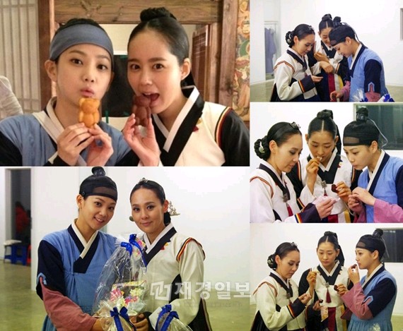 MBC水木ドラマ『太陽を抱いた月』で護衛兵ソル役を演じる女優ユン・スンアが、同僚の俳優、スタッフらに義理チョコをプレゼントした。
