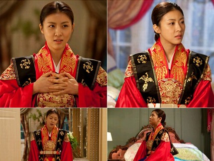 MBCドラマ『ザ・キング2Hearts』のハ・ジウォンが、美しい礼服姿で登場する。