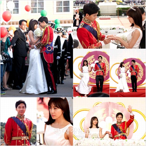 ドラマ『ザ・キング2Hearts』に出演中のハ・ジウォンとイ・スンギが、ビッグスケールの“世紀の婚約式”を挙行して話題を呼んでいる。