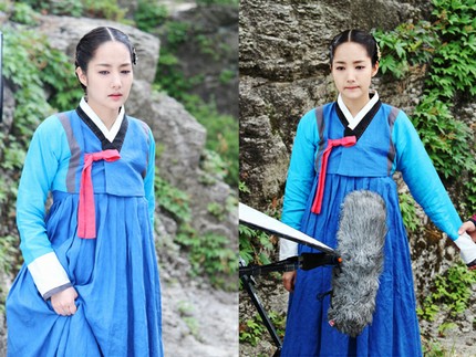 女優パク・ミニョンが、MBC週末ドラマ『Dr.JIN』のビハインドカットを通じて優れた演技力を披露した。写真＝キングコングエンターテインメント