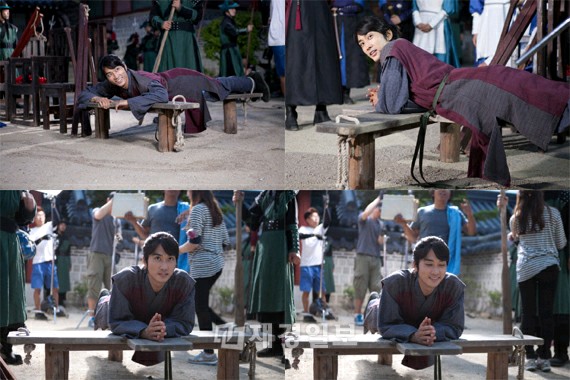韓国MBCドラマ『Dr.JIN』で、真に迫る演技で視聴者を捕らえているソン・スンホンが、過酷な刑を受けるシーンの撮影でもさわやかな笑顔を絶やさないプロらしい姿を見せた。写真=イギムプロダクション