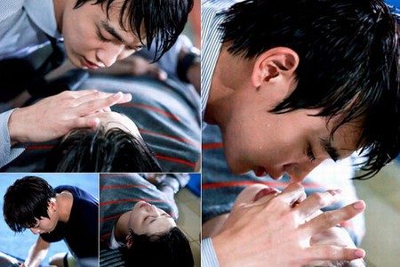 韓国SBSドラマ『花ざかりの君たちへ』で、ソルリ＆ミンホの“人口呼吸キス”シーンが放送される。写真= SM C＆C