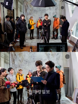 韓国KBS 2TV水木ドラマ『世界のどこにもいない優しい男』（以下、『優しい男』）に出演しているソン・ジュンギの撮影現場写真が公開され話題だ。