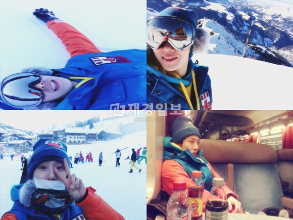 韓国の男性グループ2AMのチョ・グォンが、ヒーリング旅行でのスキー場ファッションを公開し、話題となっている。写真=チョグォン ツイッター