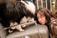 『隣のイケメン』で主人公を熱演中のパク・シネが犬にキスをしている写真が公開された。