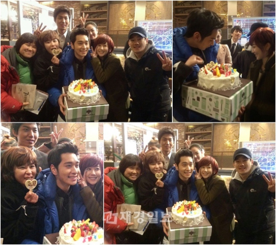 11日、MBC水木ドラマ『7級公務員』の撮影現場で、2PMチャンソンの誕生日パーティーが開かれた。