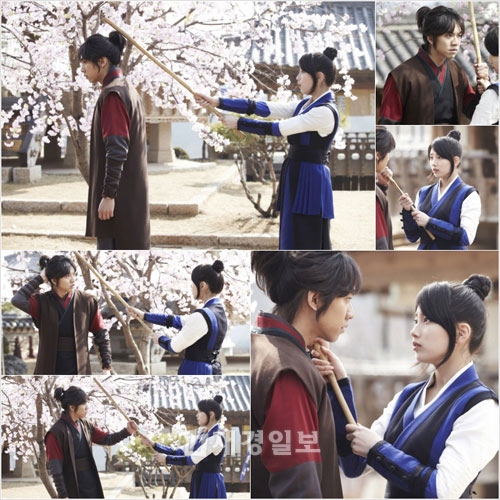 MBCドラマ『九家の書』のイ・スンギとペ・スジ（Miss A）が、“竹刀強打”シーンを披露した。写真=サムファネットワークス