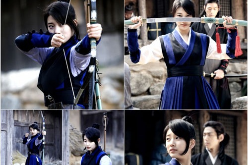 MBCドラマ『九家の書』でぺ・スジ（Miss A）が、“アクション女戦士”のオーラを発散させ、視線を集中させている。写真=サムファネットワークス