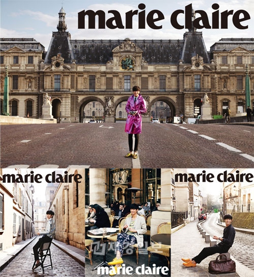 俳優キム・スヒョンがファッションマガジン「マリ・クレール」5月号のグラビアを通じてロマンチックな旅人に変身した。