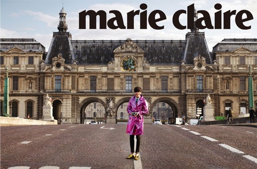 俳優キム・スヒョンがファッションマガジン「マリ・クレール」5月号のグラビアを通じてロマンチックな旅人に変身した。