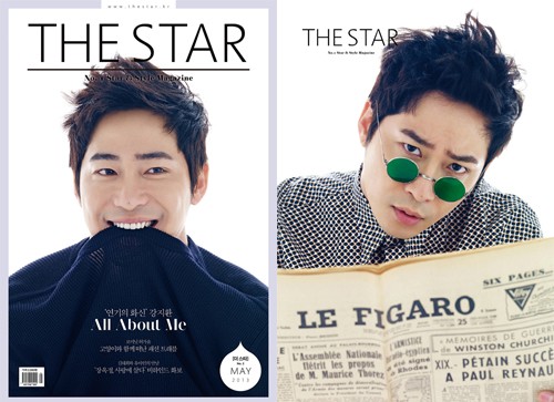 カン・ジファンがファッション＆エンターテイメントマガジン「THE STAR」5月号の表紙を飾った。写真＝THE STAR