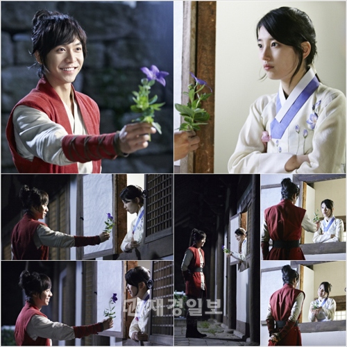 MBCドラマ『九家の書』では、イ・スンギがスジにロマンチックな“花告白”をして視線を集中させる予定だ。写真=サムファネットワークス