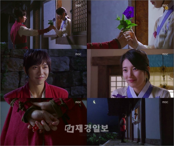 MBCドラマ『九家の書』では、スジが愛情いっぱいの眼差しでイ・スンギの心を溶かし、視聴者をときめかせた。