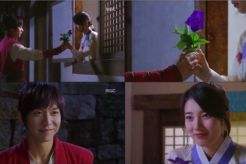 MBCドラマ『九家の書』では、スジが愛情いっぱいの眼差しでイ・スンギの心を溶かし、視聴者をときめかせた。