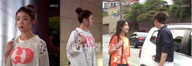 KBS2週末ドラマ『最高だ、イ・スンシン』では、IUとチョ・ジョンソクのラブロマンスが繰り広げられる中、IUが爽やかなTシャツファッションを披露し、視聴者の視線が集中している。写真＝KBS2週末ドラマ『最高だ、イ・スンシン』キャプチャ