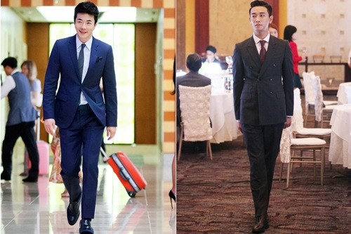俳優クォン・サンウとチュ・ジフンが完璧なスーツ姿を見せるスチールが公開された。写真= A story