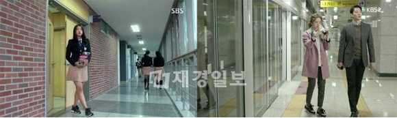 ドラマ上で男性たちの愛を一身に受けているパク・シネとユン・ウネの運動靴ファッションが話題になっている。写真＝SBS 『相続者たち』第9回、KBS2 『未来の選択"』第6回キャプチャ