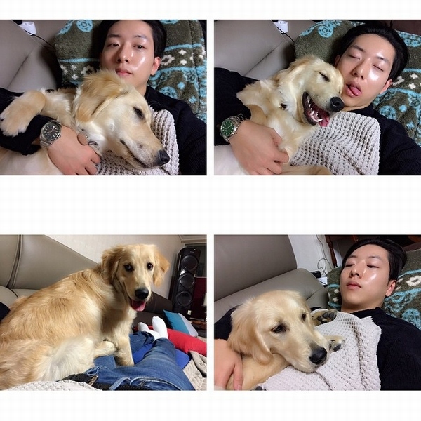 CNBLUEのイ・ジョンシンが、すっかり大きくなった愛犬シンバとのツーショットを公開した。