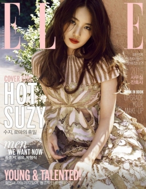 ファッションマガジン『ELLE』が今月14日、スジ(Miss A)の登場する2015年10月号の表紙を公開した。