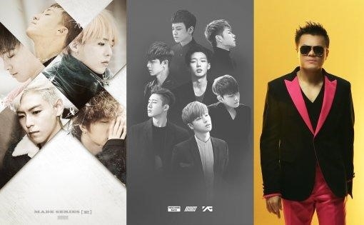 BIGBANG、iKON、歌手パク・チニョンが、Mnet「2015 MAMA(Mnet Asian Music Awards)」に出演することが決まり、話題となっている。写真：YGエンターテインメント、JYPエンターテインメント